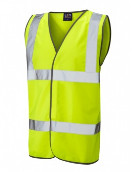 Leo Tarka ISO 20471 Class 2  Waistcoat W01-Y High Visibility